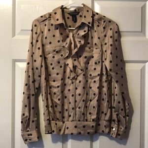 White House Black Market Silk Blouse